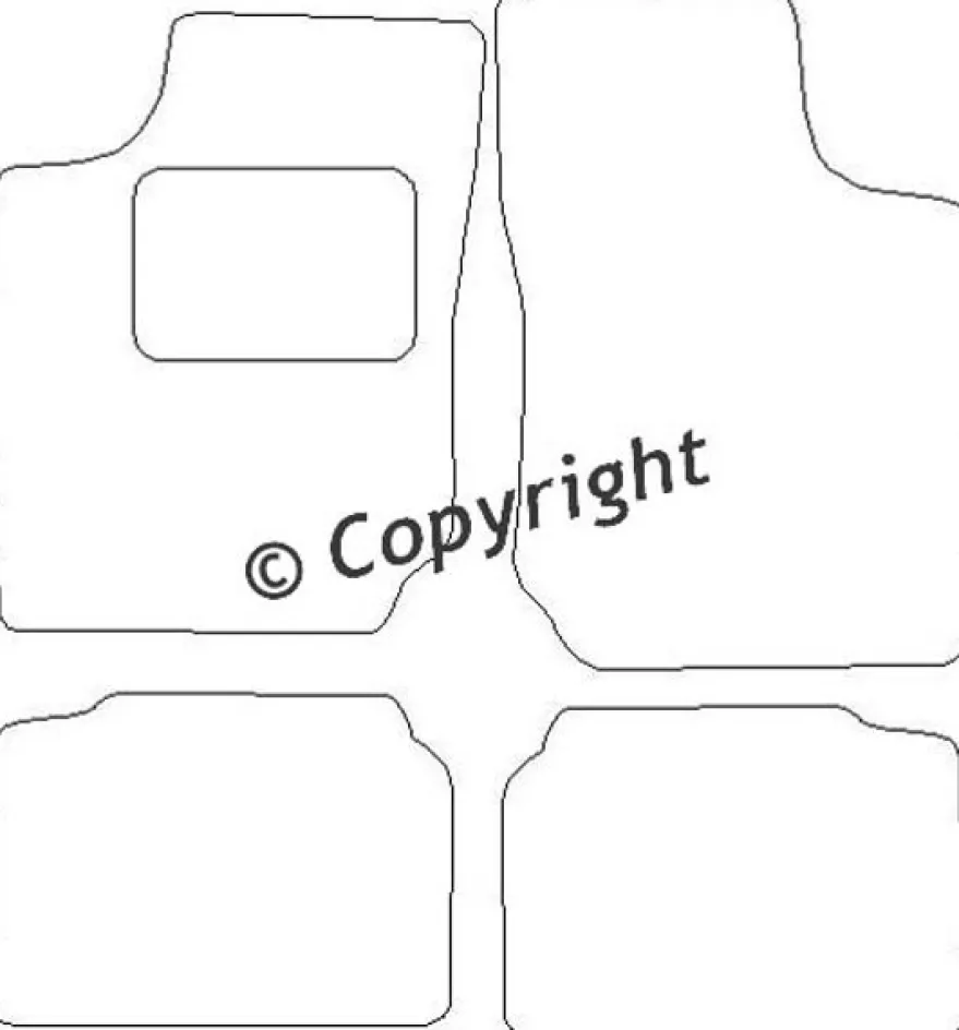 Textilmattor H-line Opel Corsa B
