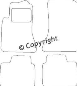 Textilmattor H-line Opel Omega
