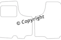 Textilmattor H-line Opel Vivaro A