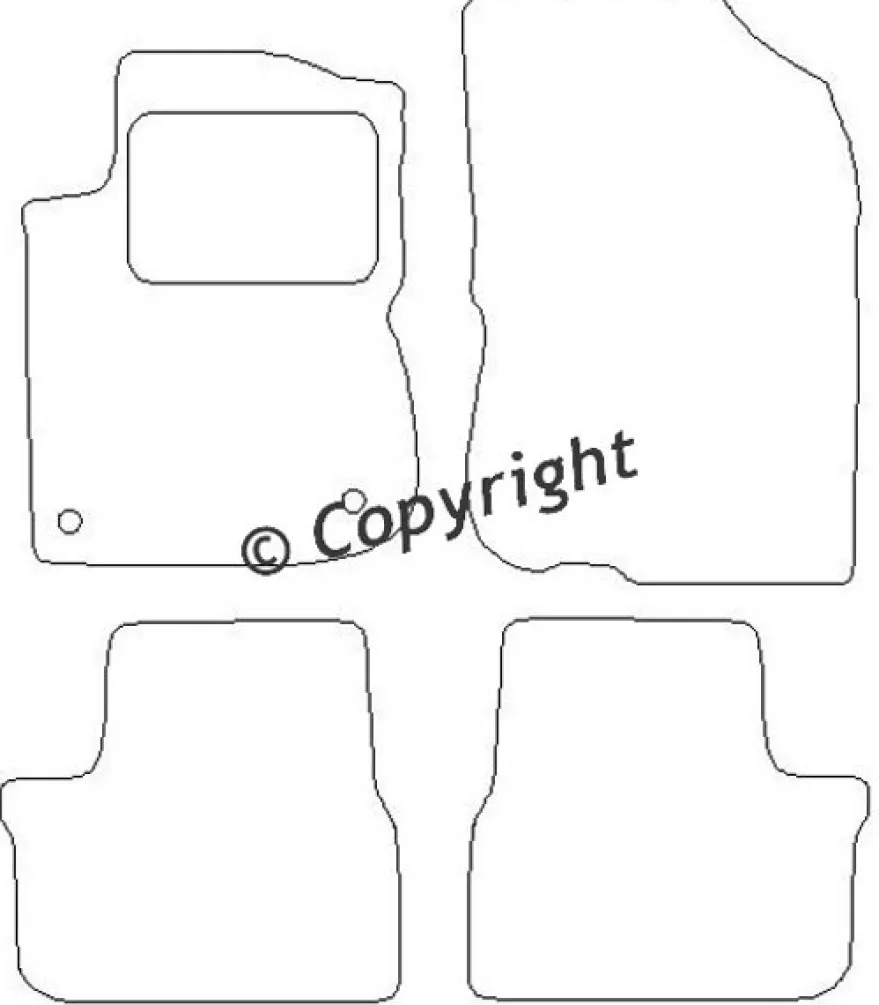Textilmattor H-line Peugeot 2008