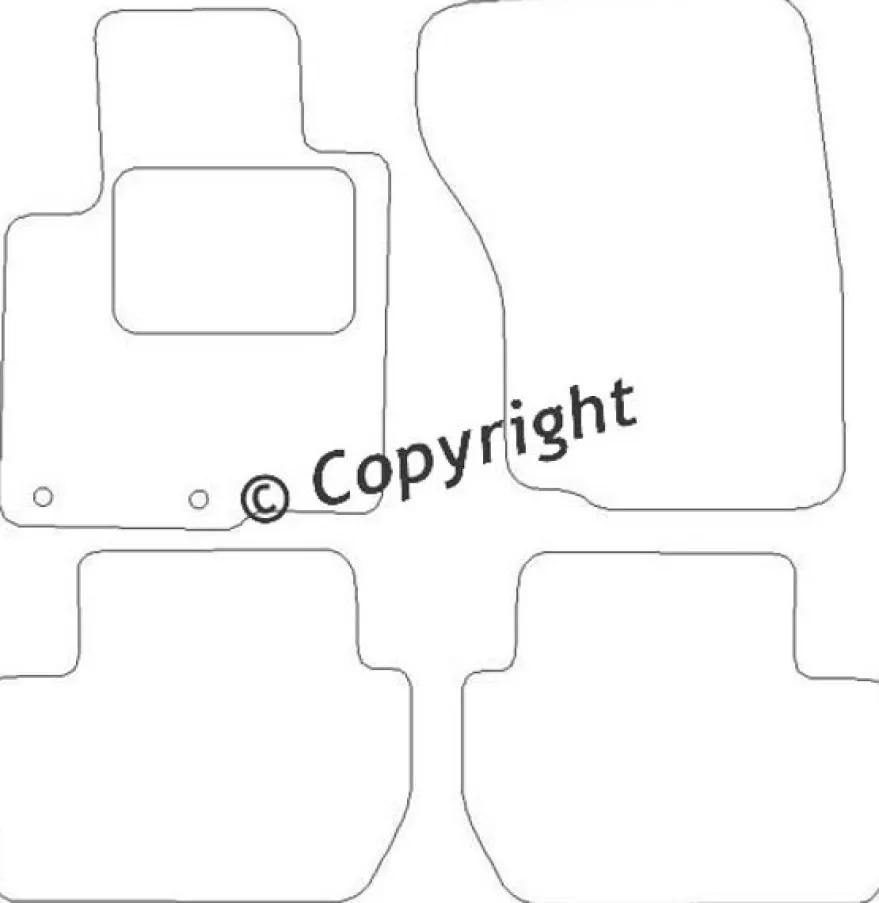 Textilmattor H-line Peugeot 4007