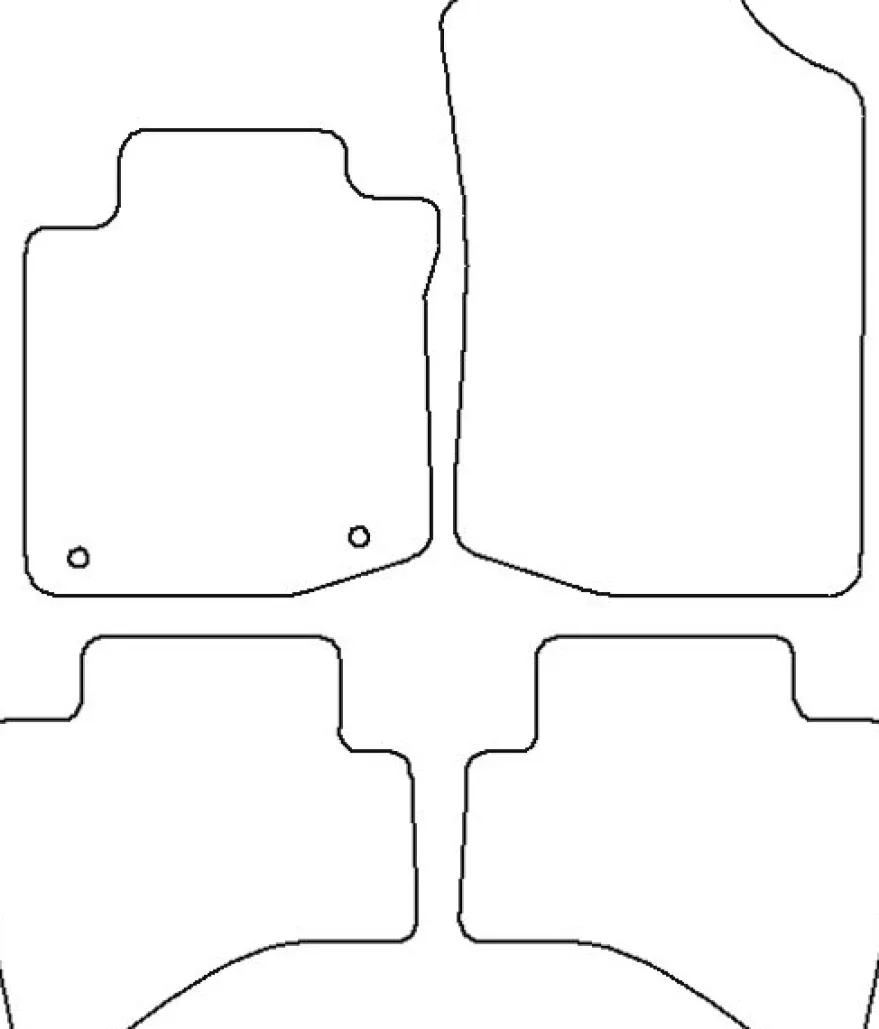 Textilmattor H-line Peugeot 107
