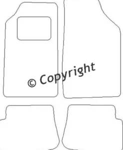 Textilmattor H-line Peugeot 205/309