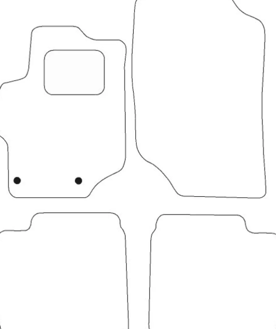 Textilmattor H-line Peugeot 301