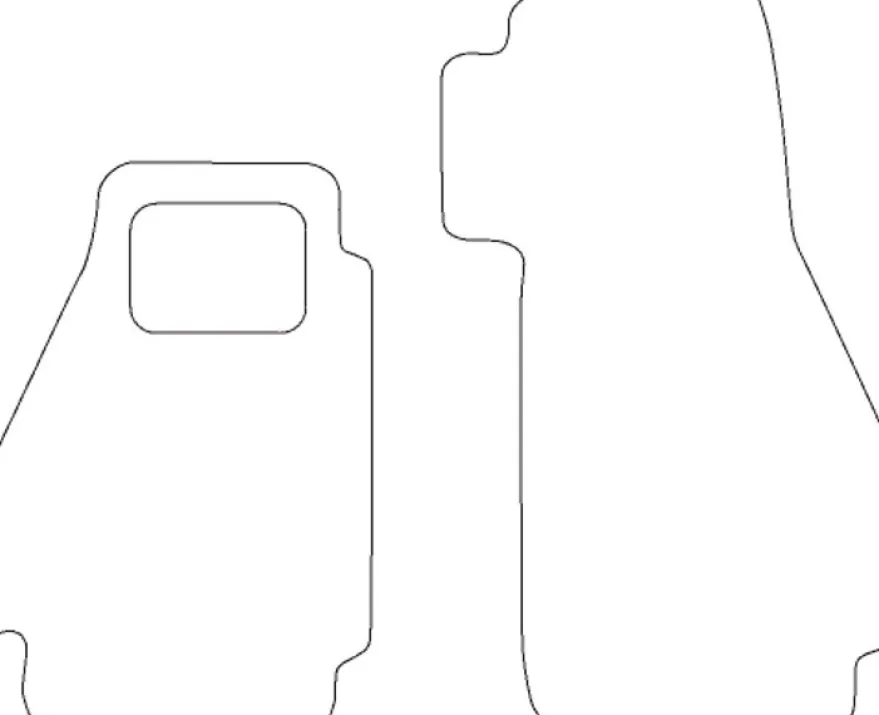Textilmattor H-line Porsche 356 A