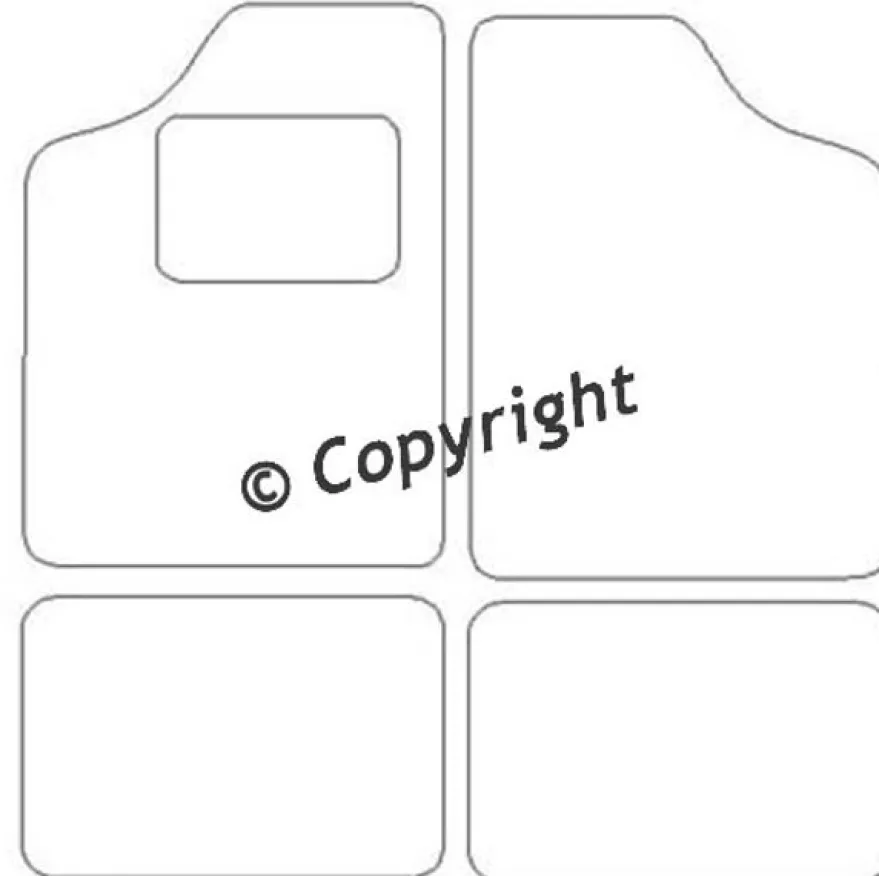 Textilmattor H-line Renault 5