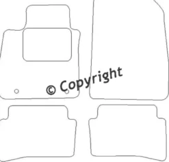 Textilmattor H-line Renault Clio IV
