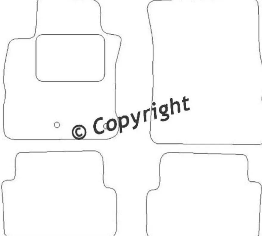 Textilmattor H-line Renault Grand Modus