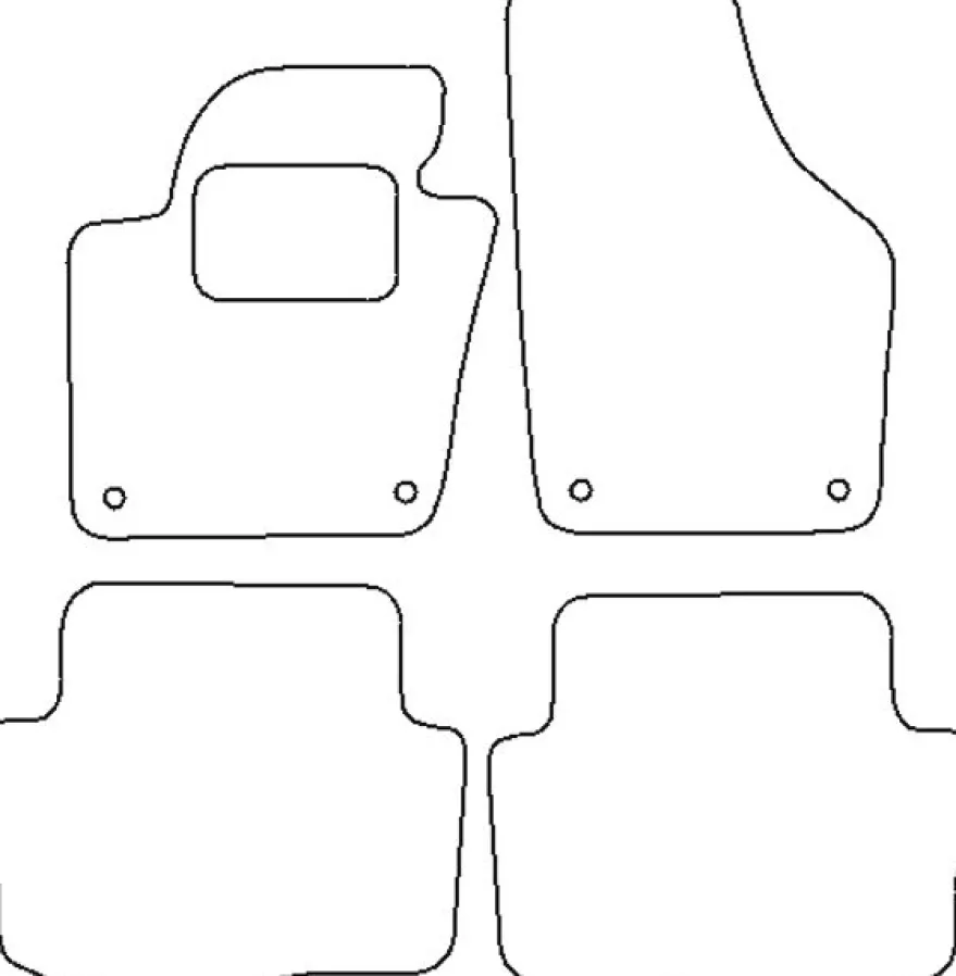 Textilmattor H-line Seat Alhambra II