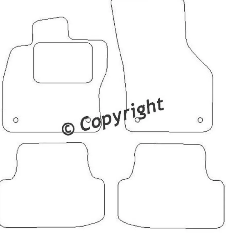 Textilmattor H-line Seat Leon III