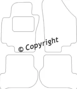 Textilmattor H-line Seat Toledo III