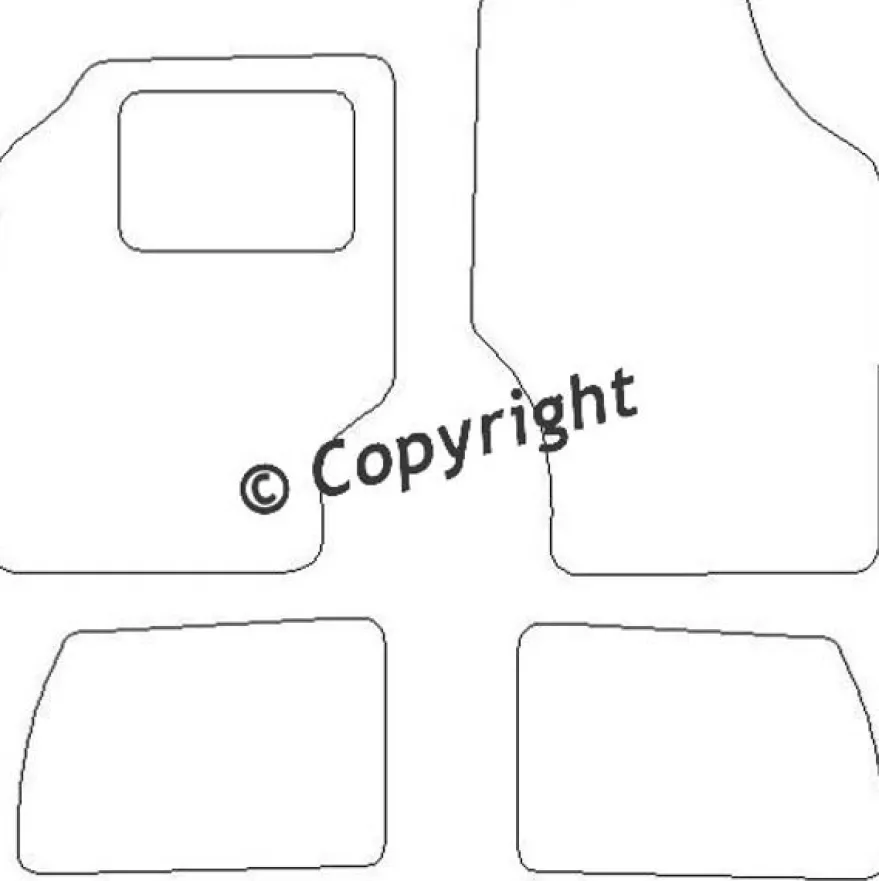 Textilmattor H-line Subaru Justy I