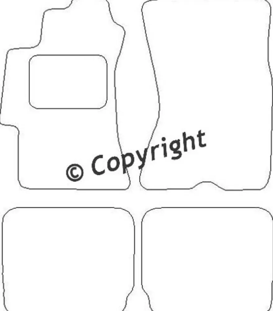 Textilmattor H-line Subaru Legacy III