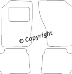 Textilmattor H-line Subaru Vivio