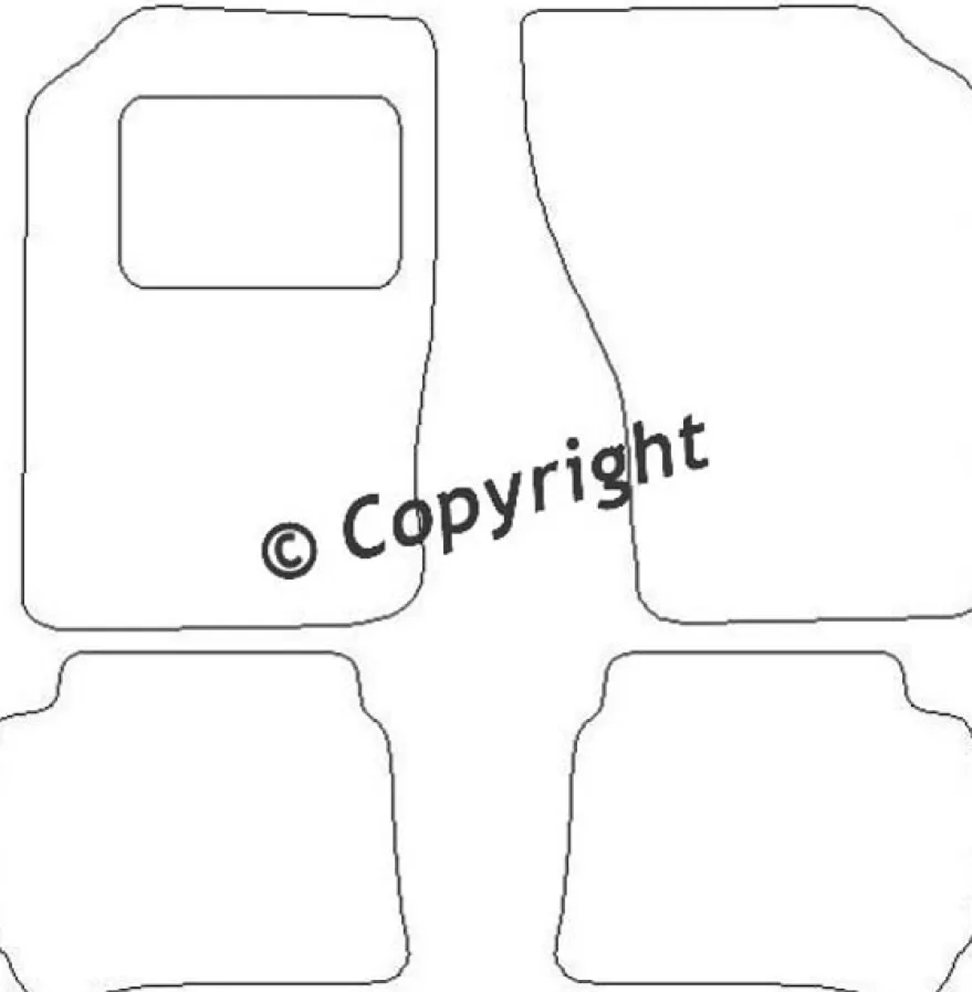 Textilmattor H-line Subaru Vivio