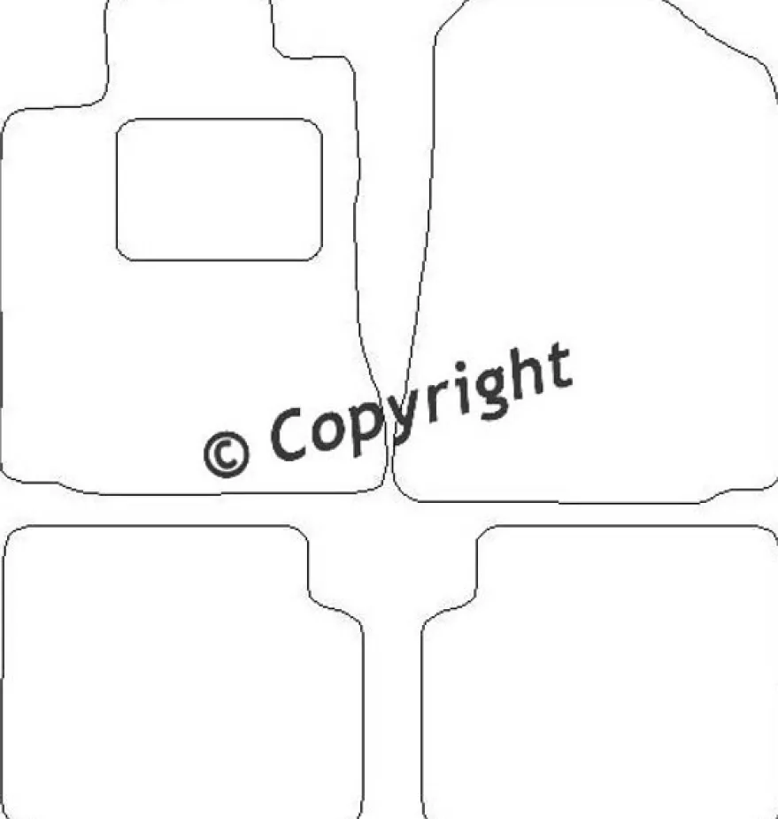 Textilmattor H-line Toyota Corolla IX E12 3/5-dörrars