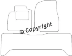 Textilmattor H-line Toyota Landcruiser