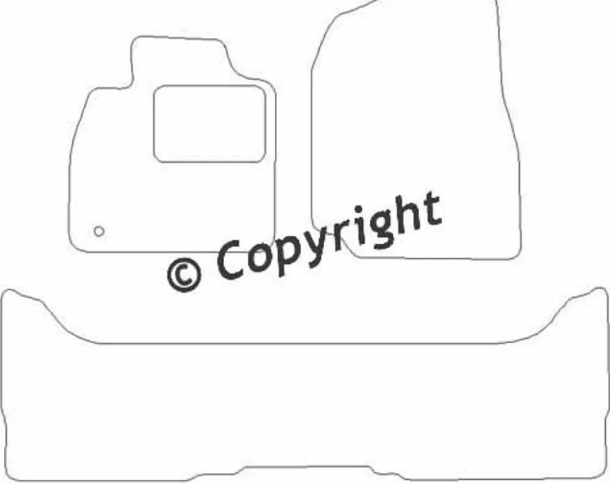 Textilmattor H-line Toyota Landcruiser 3-dörrars