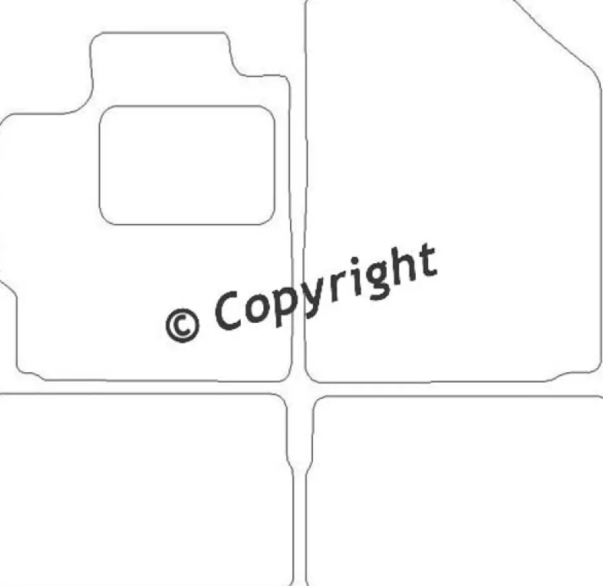 Textilmattor H-line Toyota Yaris 3-/5-dörrars