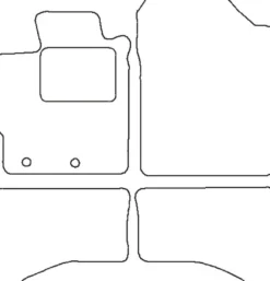 Textilmattor H-line Toyota Yaris Hybrid