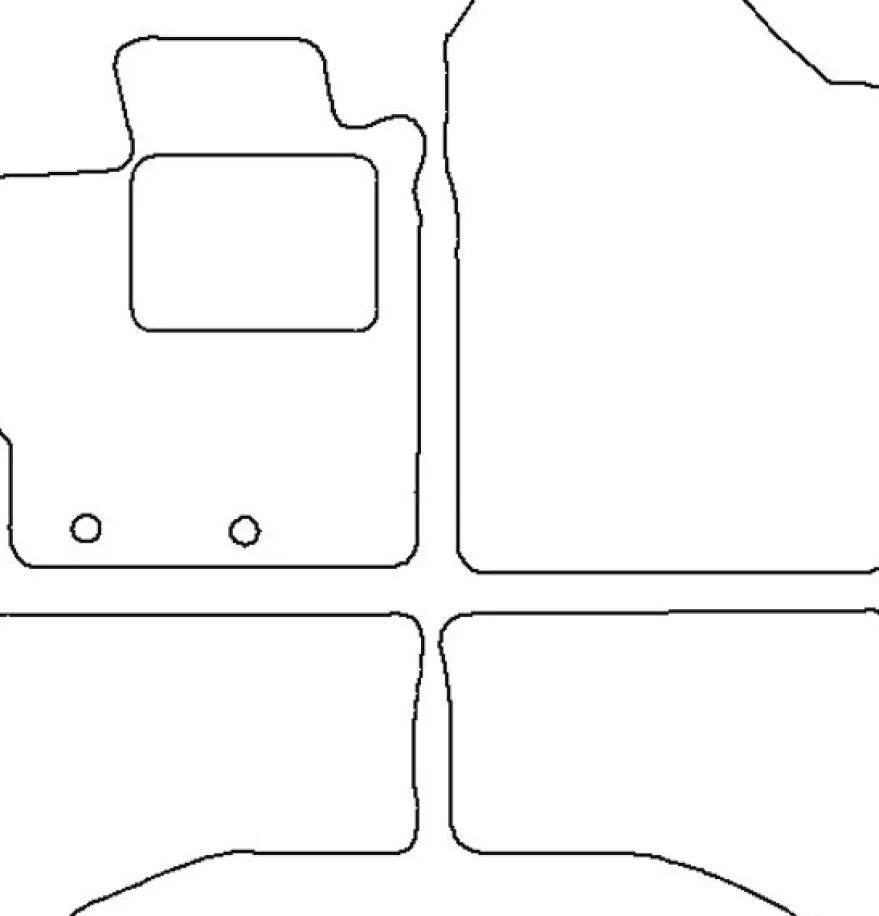Textilmattor H-line Toyota Yaris Hybrid