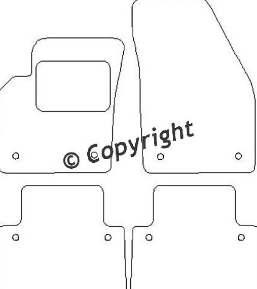 Textilmattor H-line Volvo S40/V50