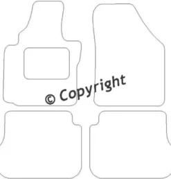Textilmattor H-line VW Caddy Combi III