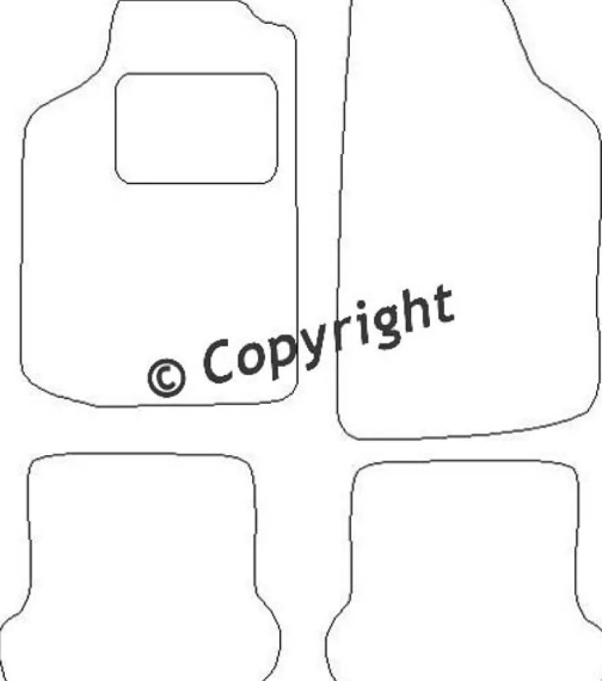 Textilmattor H-line VW Golf I