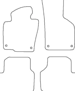 Textilmattor H-line VW Passat CC