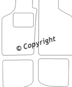 Textilmattor H-line VW Polo II 86C