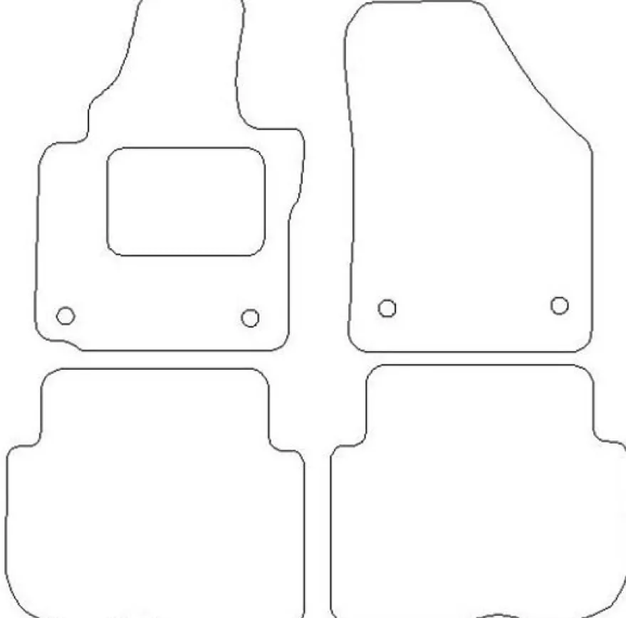 Textilmattor H-line VW Touran