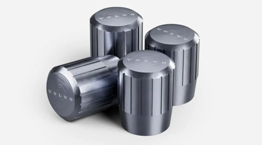 Ventilhattar Volvo Orginal Grå aluminium