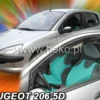 Vindavvisare Peugeot 206 5-Dörrars mellan 1998-2009.