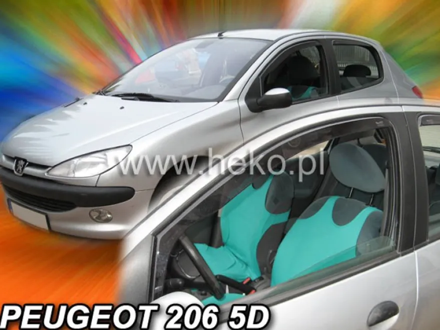 Vindavvisare Peugeot 206 5-Dörrars mellan 1998-2009.