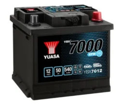 Yuasa EFB YBX7012 12V 50Ah 540A Start Stopp BilBatteri
